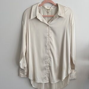 Open Edit Women's Cream Blouse